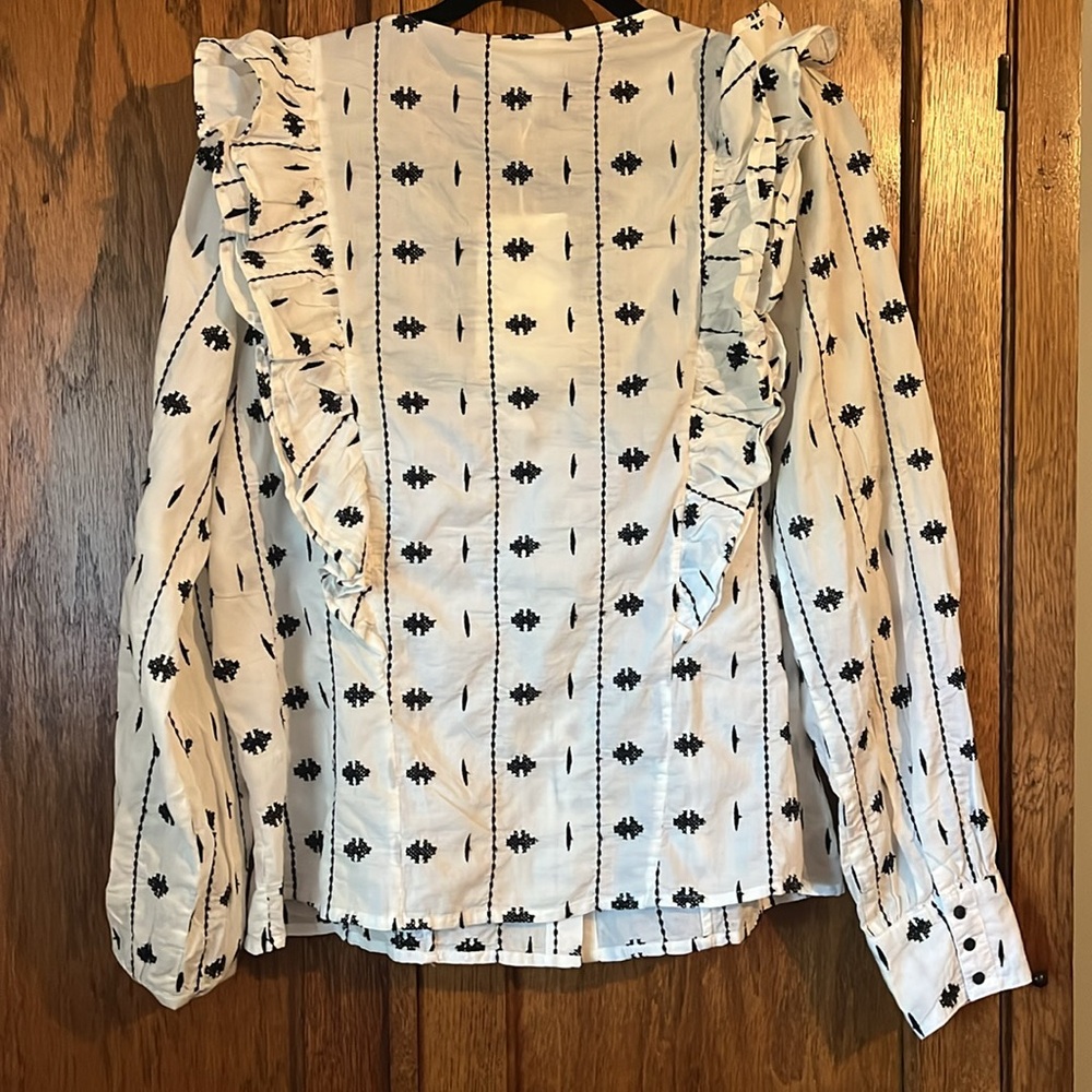 SEZANE Boby Ruffle Blouse - Picture 6 of 6